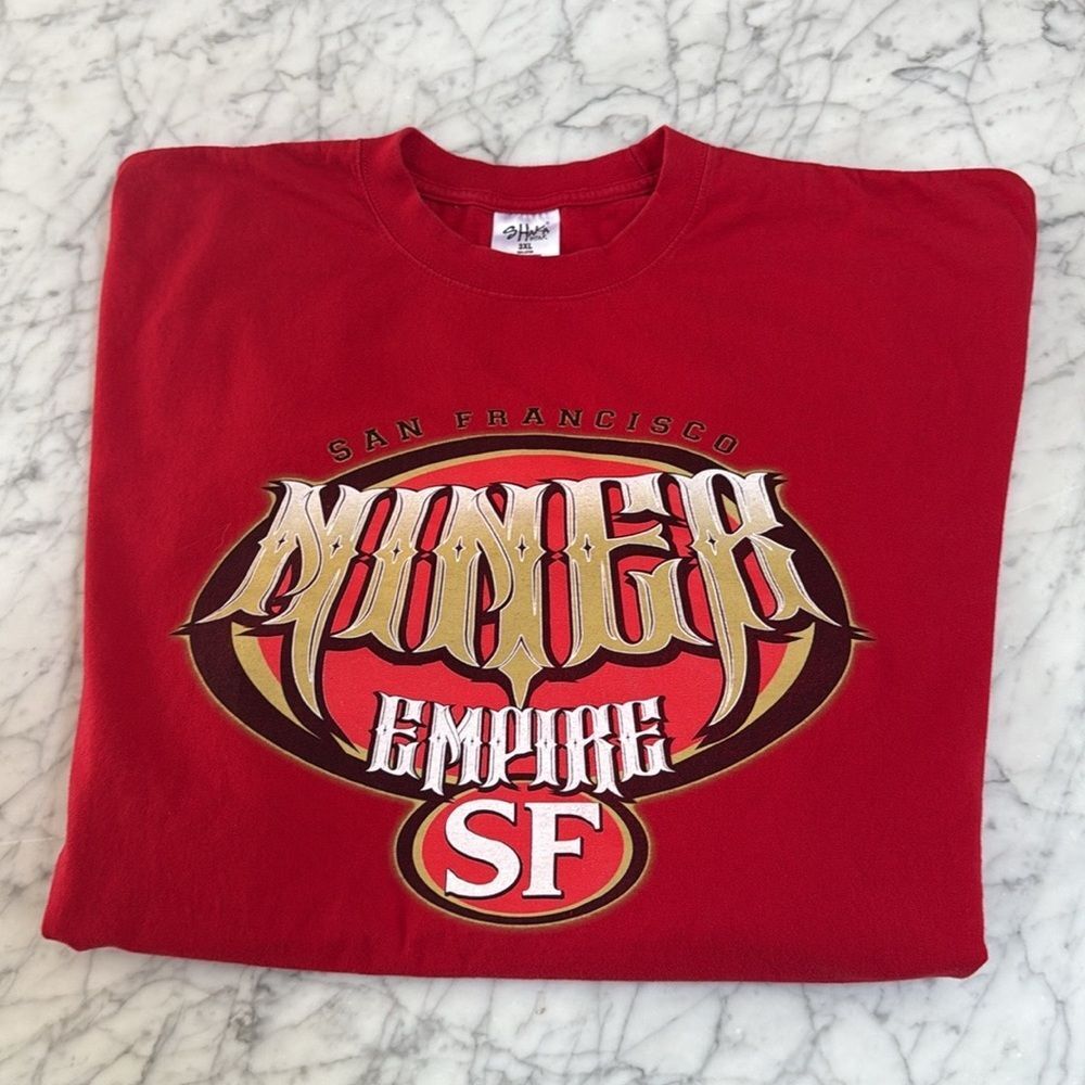 San Francisco 49’ers vintage tee Miner Empire Script Tee Sz 3XL